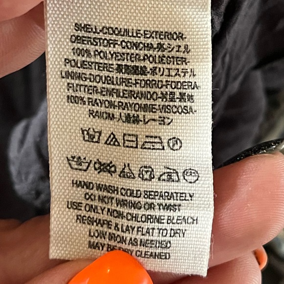 Free People small paisley pocket above knee flowy lace mini dress long sleeve - Picture 7 of 12